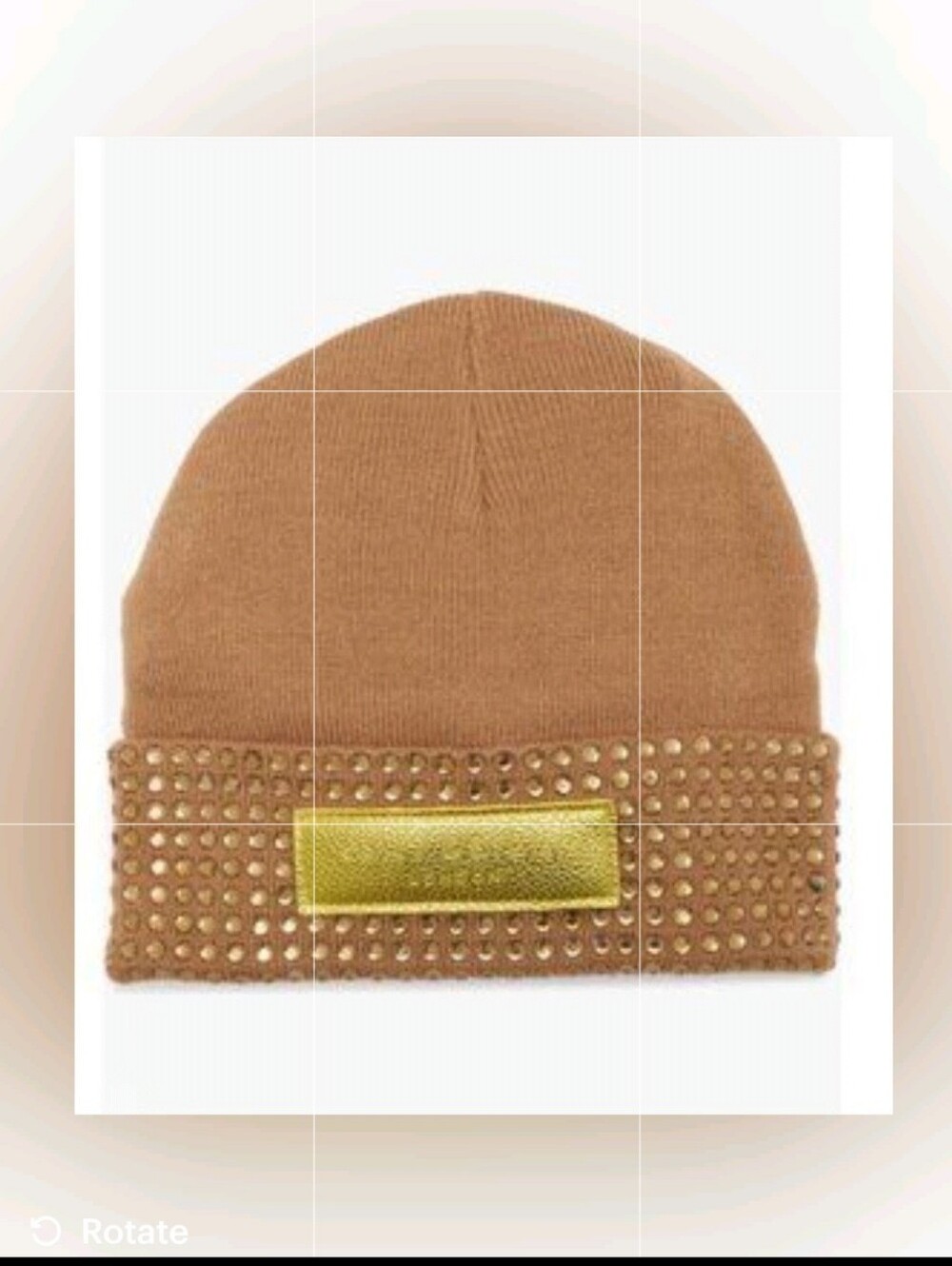 Kurt Geiger London Incrystal cuff beanie
